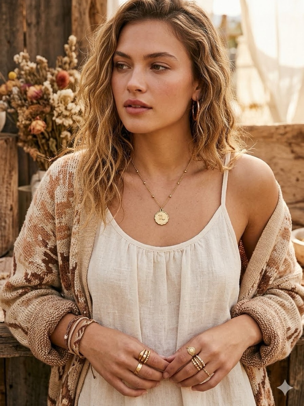 Trendy SCORPIO zodiac gold boho necklace ADJUSTABLE BNWT